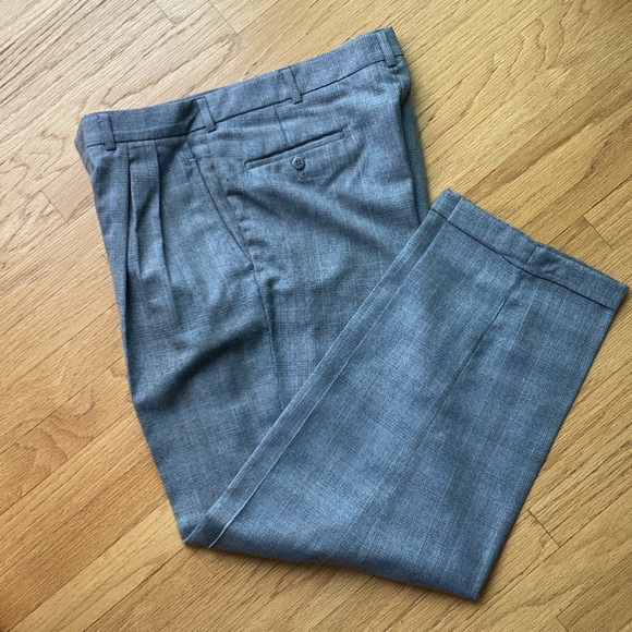 Savane Charcoal Men's Dress Trousers - Picture 1 of 7
